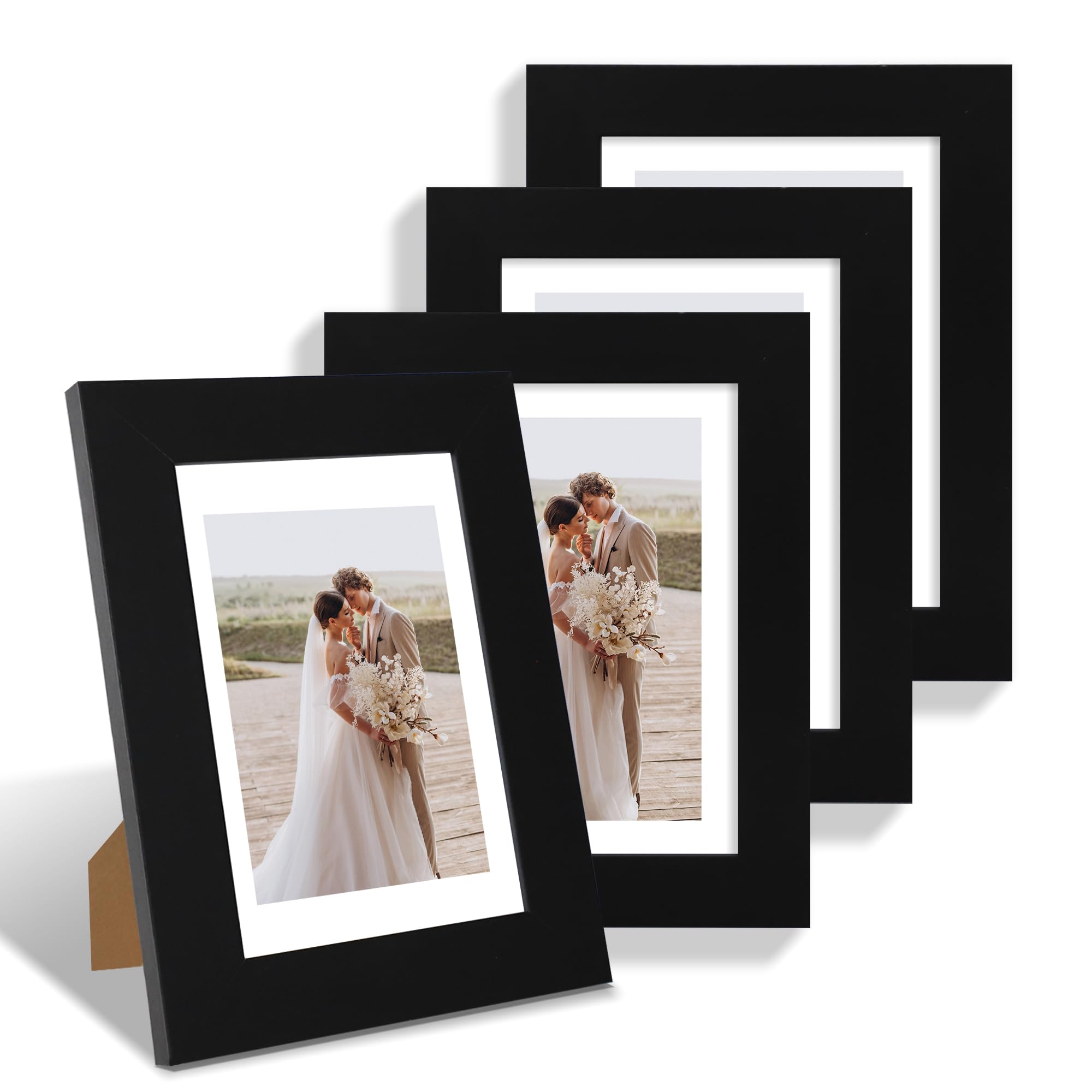 Hongkee 5x7 frame set of 4 front view for wall or table display