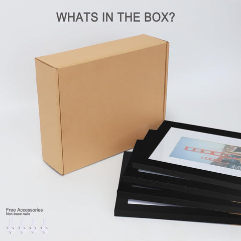 Hongkee frame with mat illustrates 4x6 photo fit