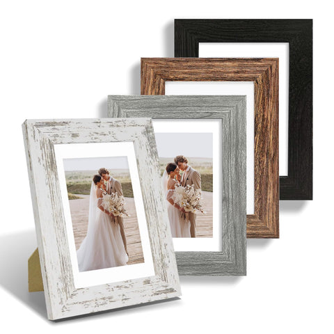Hongkee 5x7 frame set with real glass for clear wall display