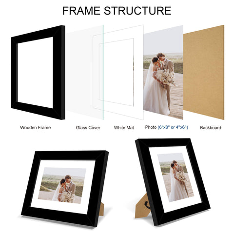 Hongkee frame includes mat to show two sizes