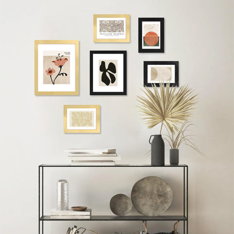 Hongkee 8x10 gold frame table-top display ready on desks