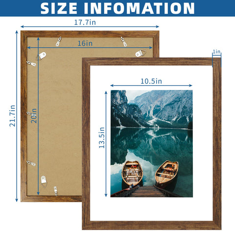 Hongkee 16x20 frame supports vertical or horizontal layouts for diplomas.