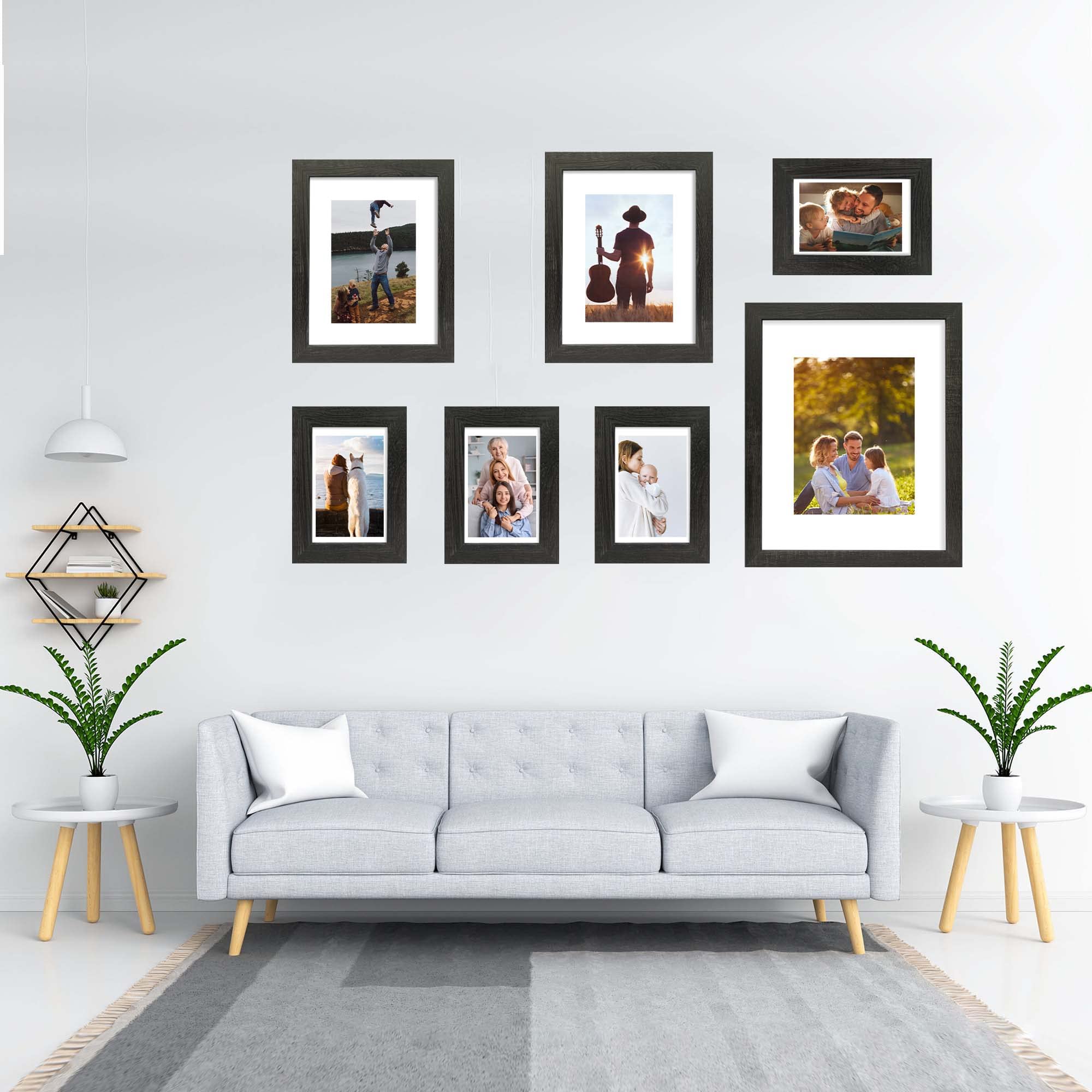 Hongkee frame displays vertically or horizontally for flexible mounting.
