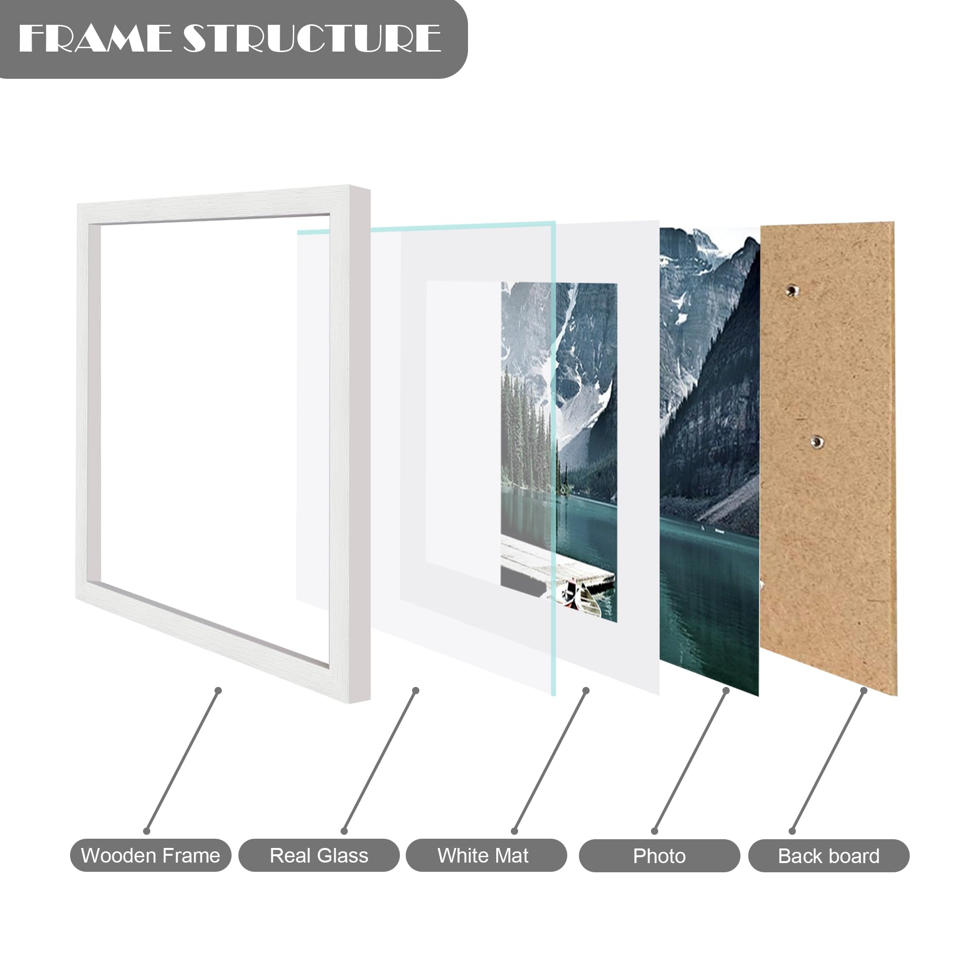 Hongkee frame supports vertical or horizontal hanging for flexible layout.