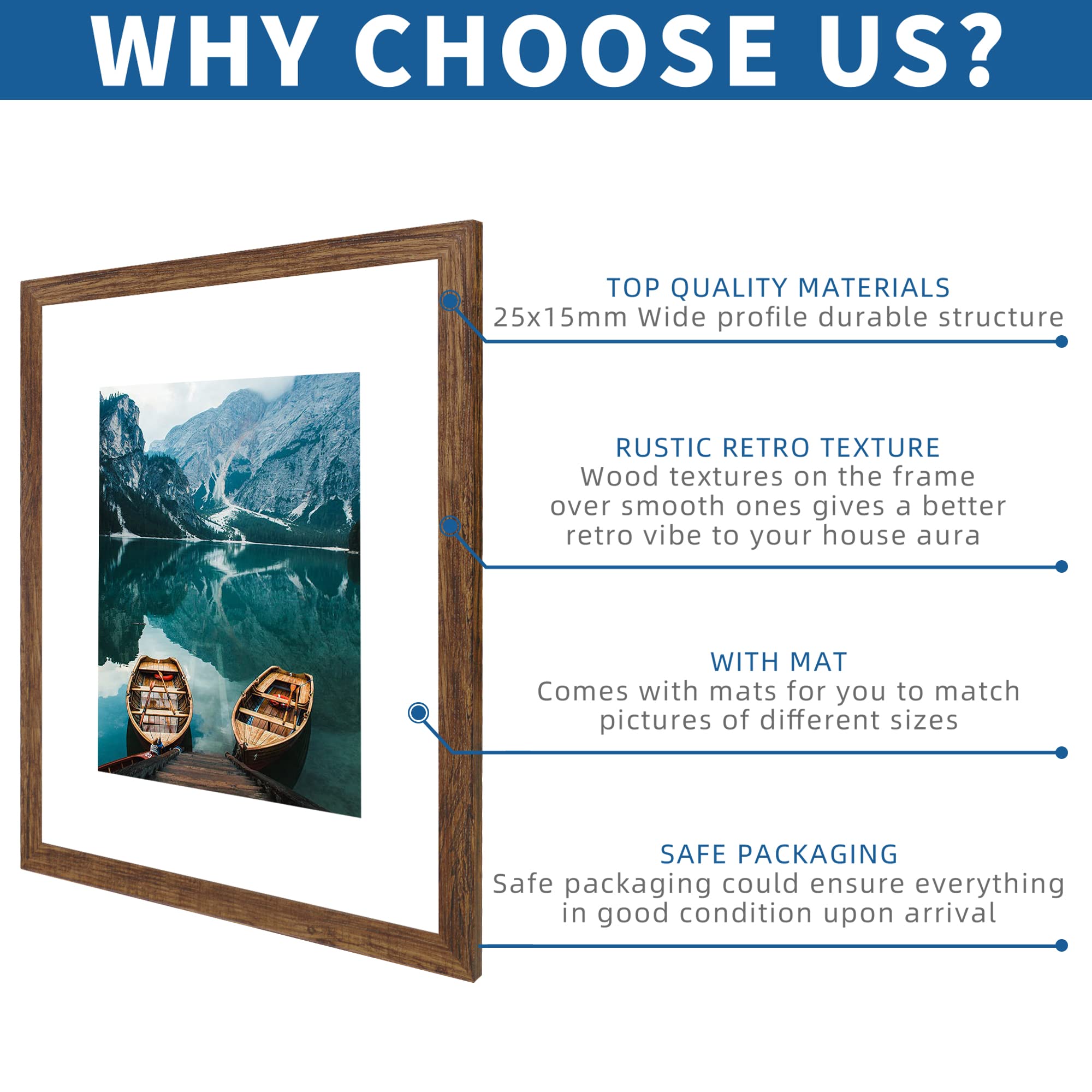 Hongkee 16x20 wall frame makes a thoughtful graduation or anniversary gift.