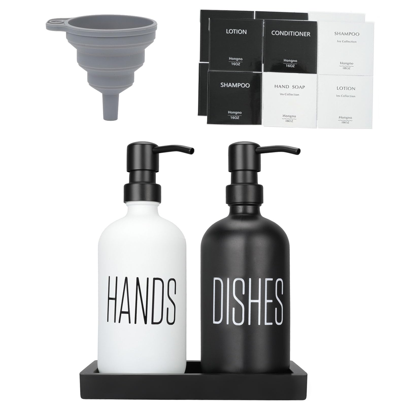 Hongno set uses rustproof stainless steel pumps for smooth, drip-free operation.