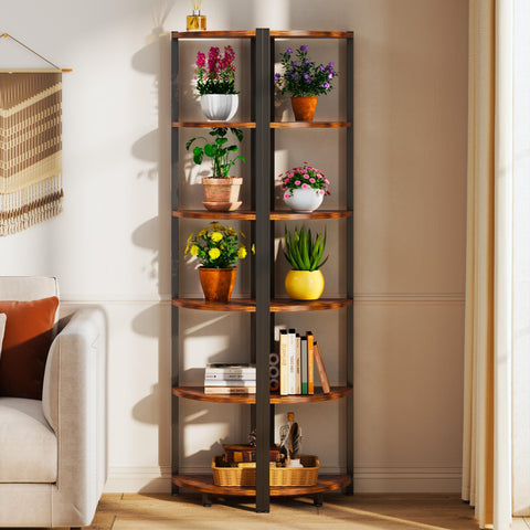 HONGOUZWL sturdy MDF and steel construction supports heavy items.