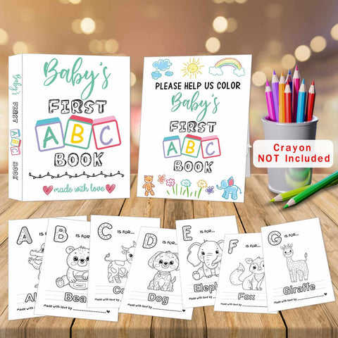 Hongpar ABC coloring pages A to Z laid out for colorful learning sessions.