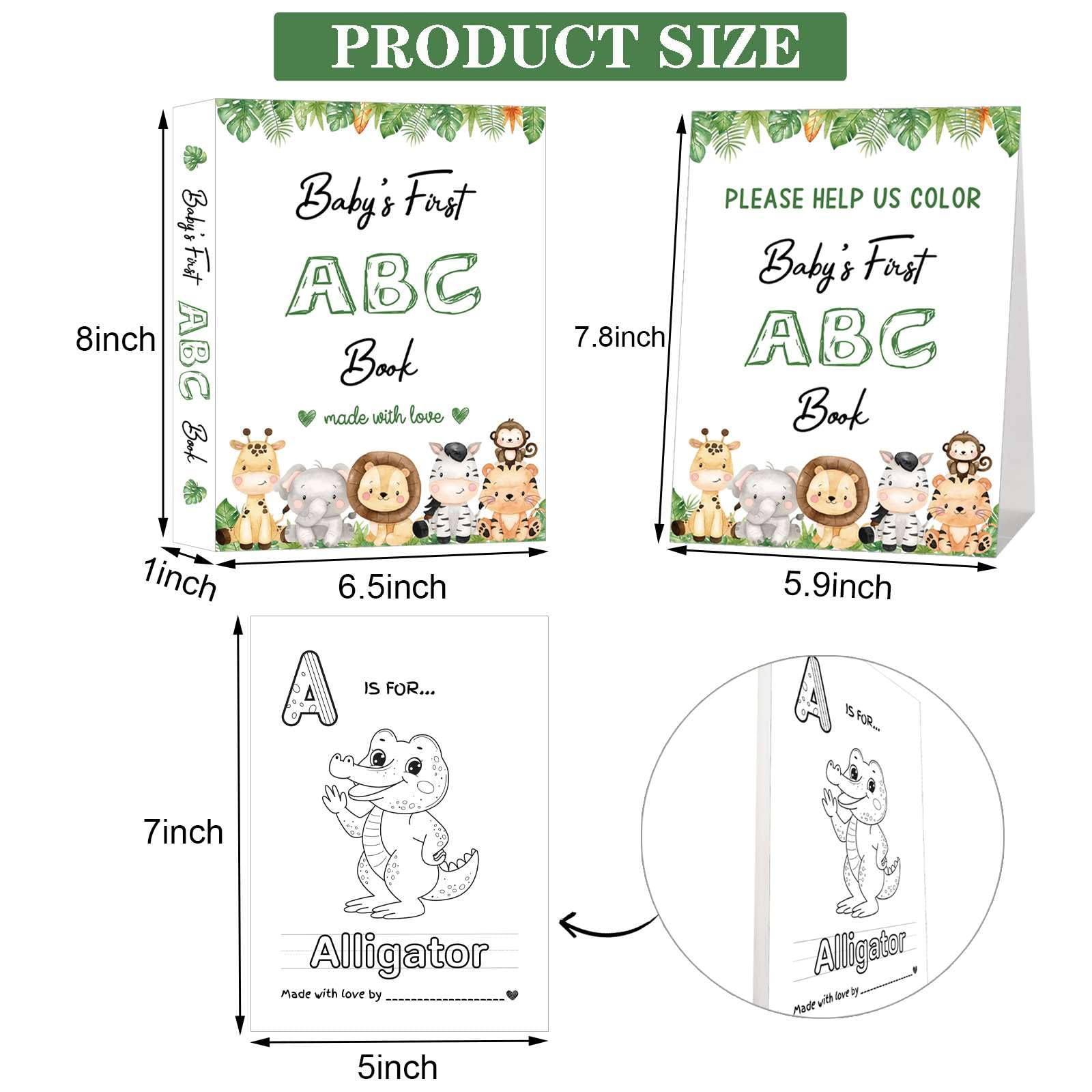Hongpar baby-first ABC book cover with safari theme sparks curiosity.