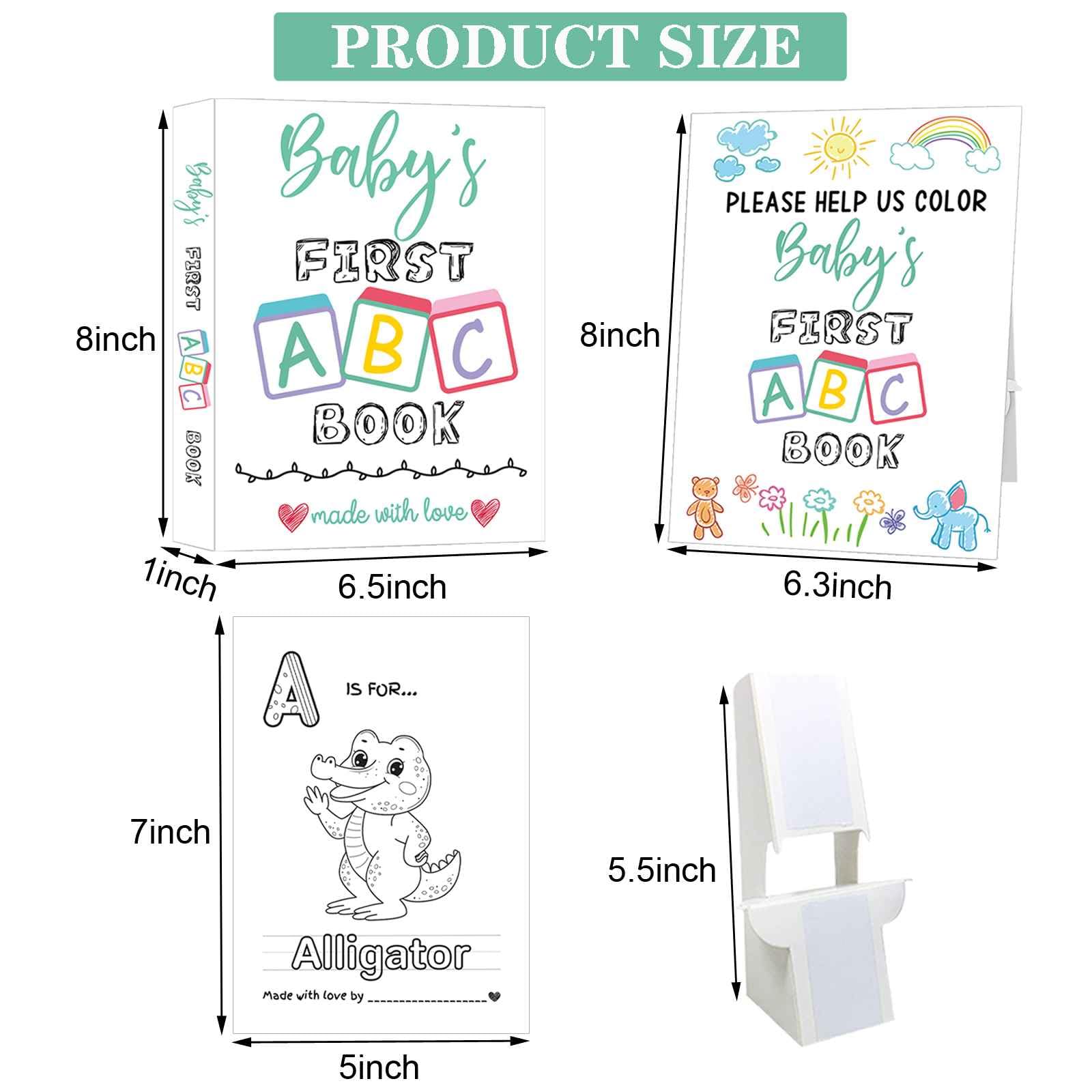 Hongpar baby shower table sign with stand for easy display during the party.