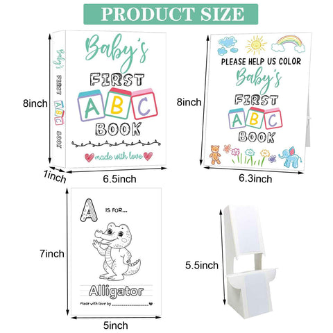 Hongpar baby shower table sign with stand for easy display during the party.