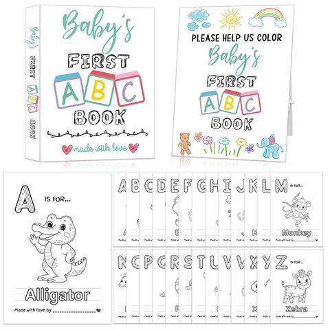 Hongpar Baby's First ABC Book cover with bright artwork, a lasting keepsake for baby showers.