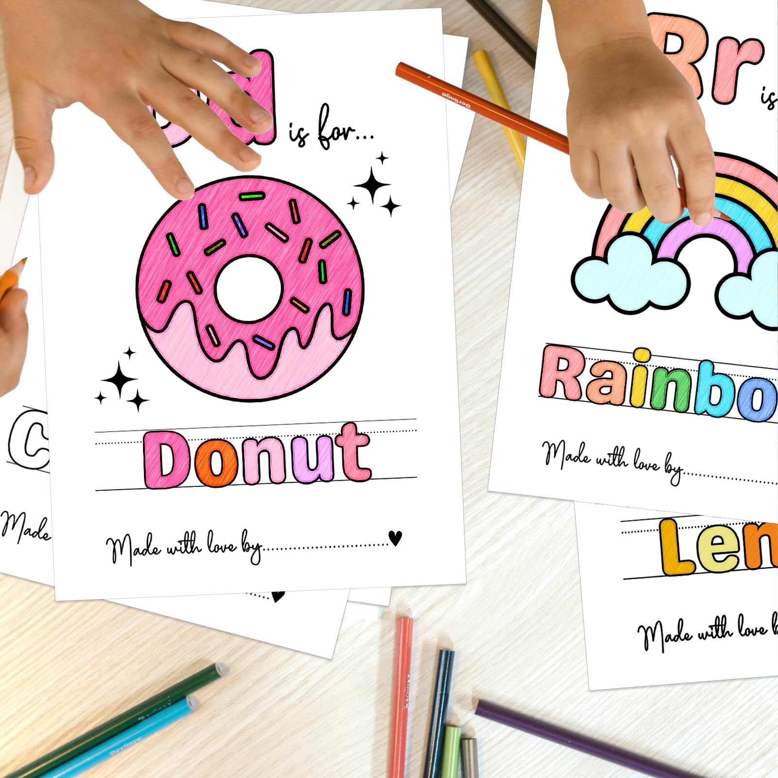 Hongpar color pages card stock prints, vibrant and colorfast for events.