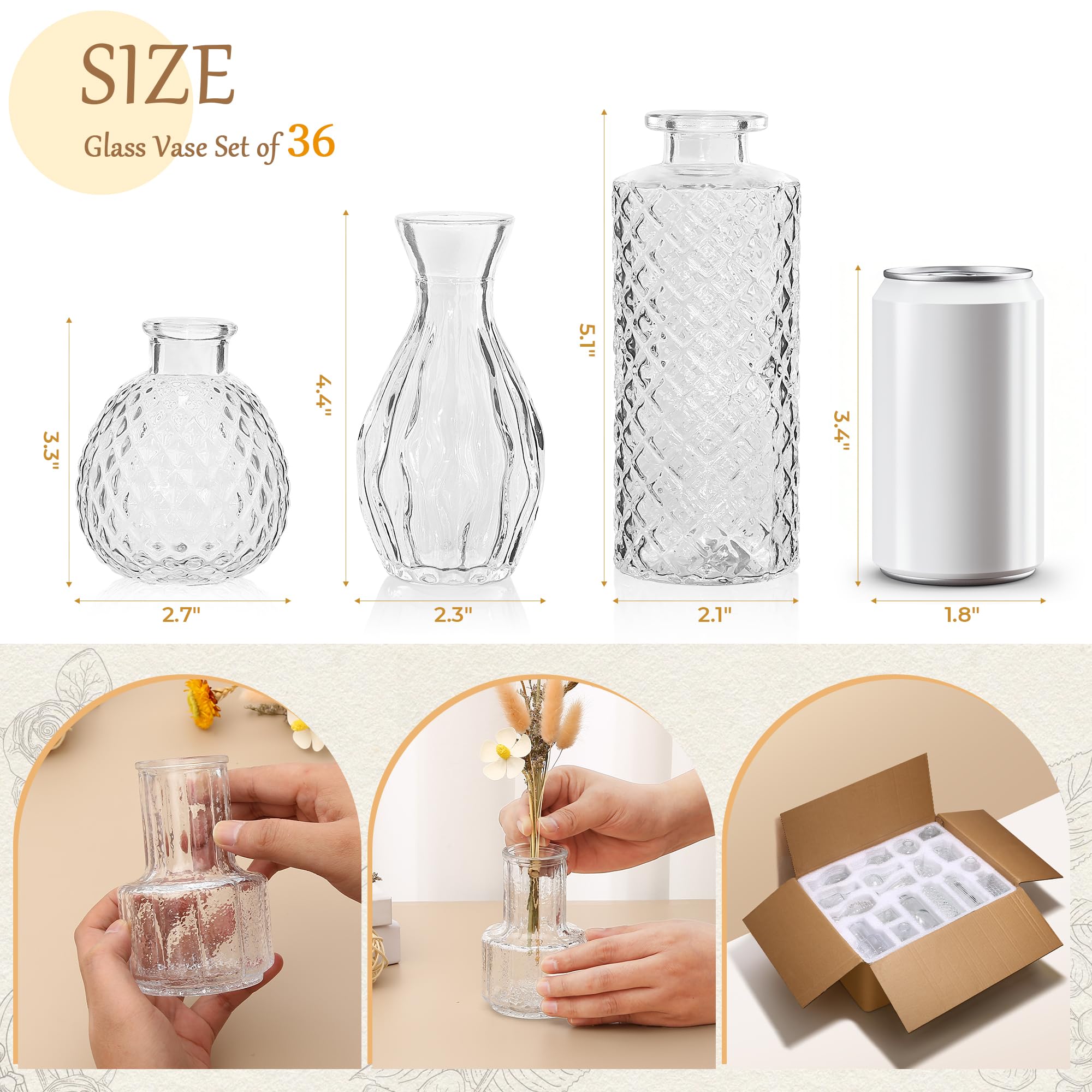 Hongqu US vases with varied shapes and heights create dynamic arrangements.