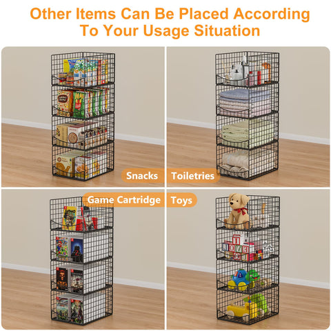 Hongtamoya foldable baskets simplify storage when not in use.