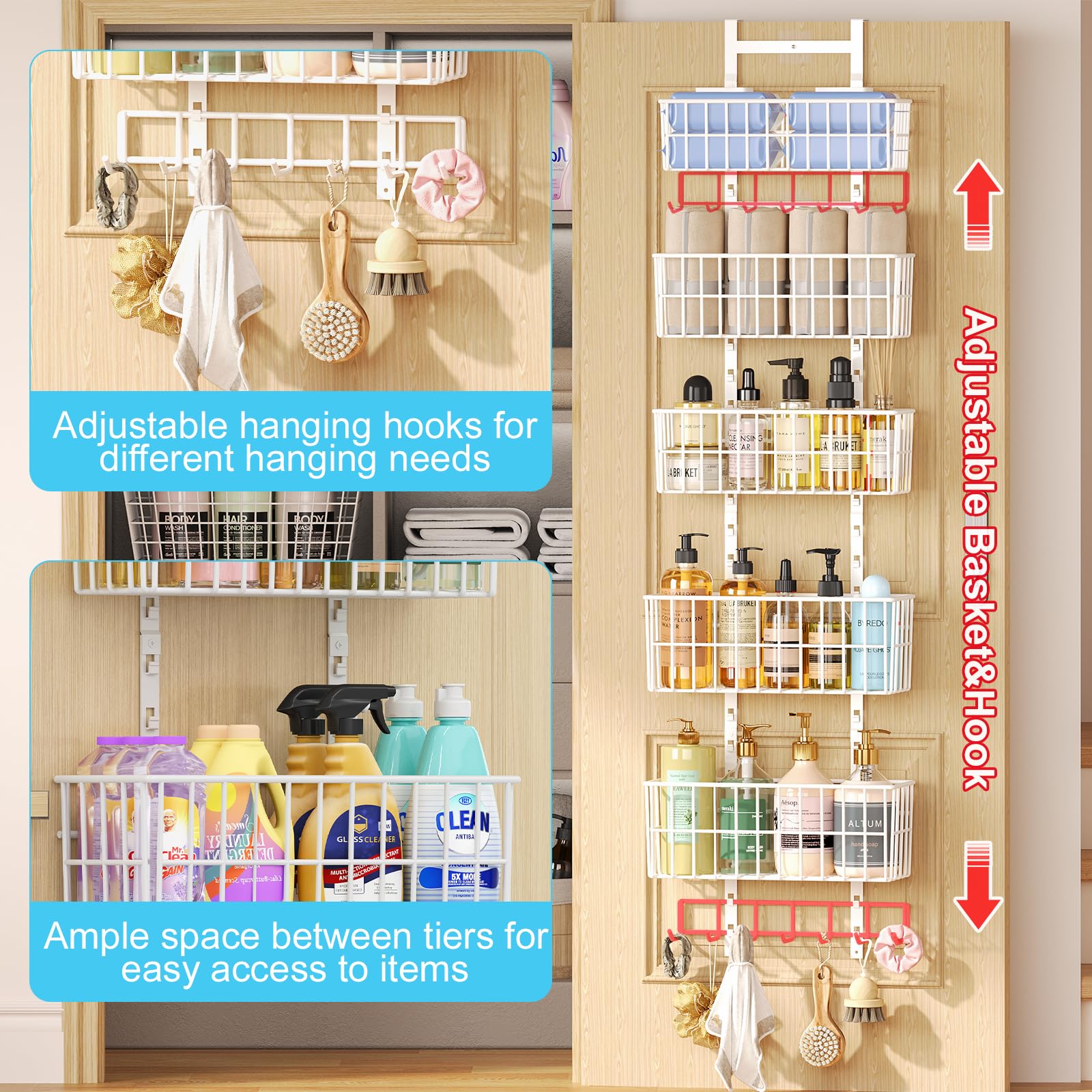 Hongtamoya versatile storage for laundry, bathroom, and bedroom essentials