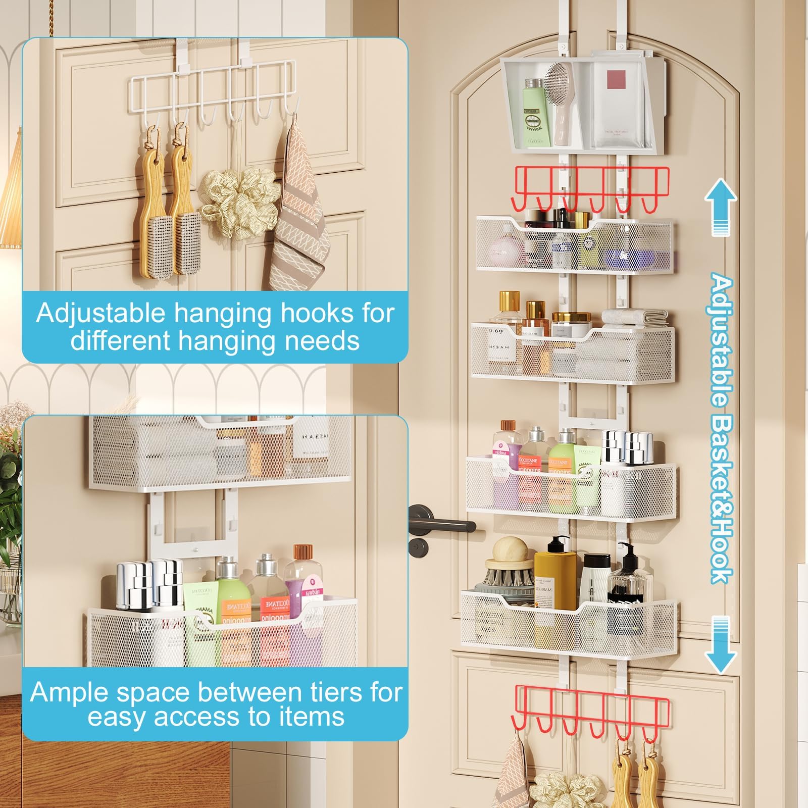 Hongtamoya PVC-pocket storage with clear window for easy item spotting.