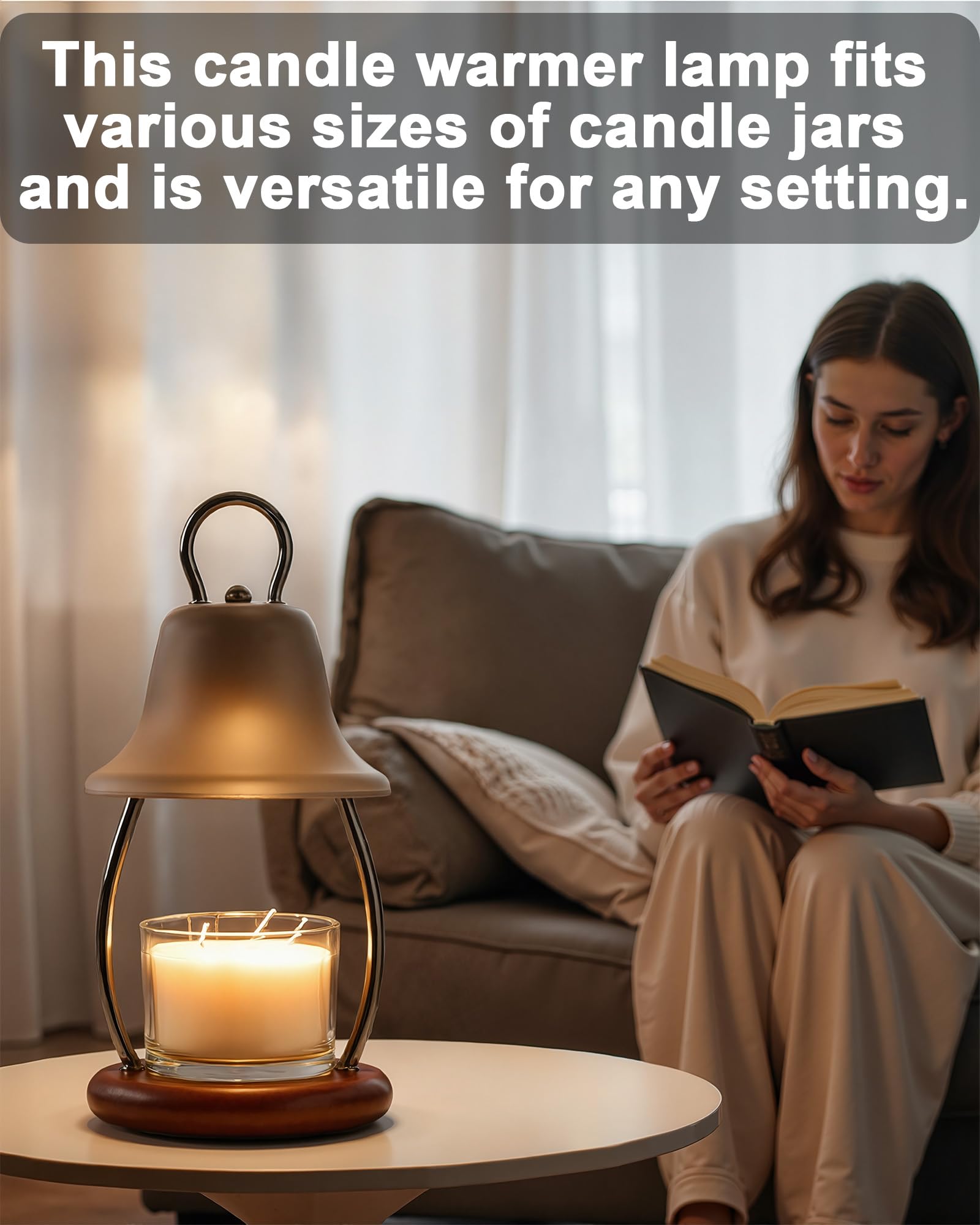 HONGZZI candle warmer lamp includes two replacement bulbs