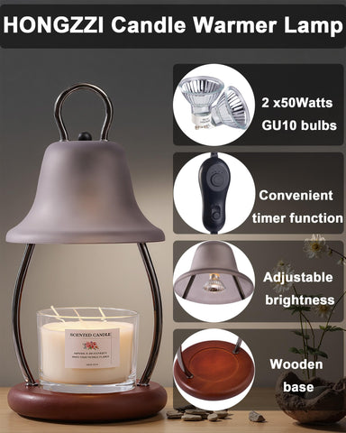 HONGZZI candle warmer lamp universal-fit for jar candles of any size
