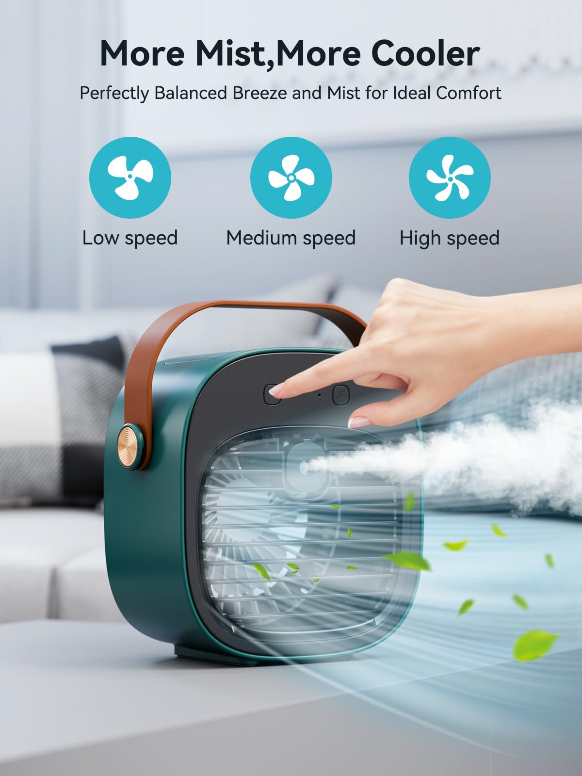 honiitaa 3-speed compact cooler for home office use