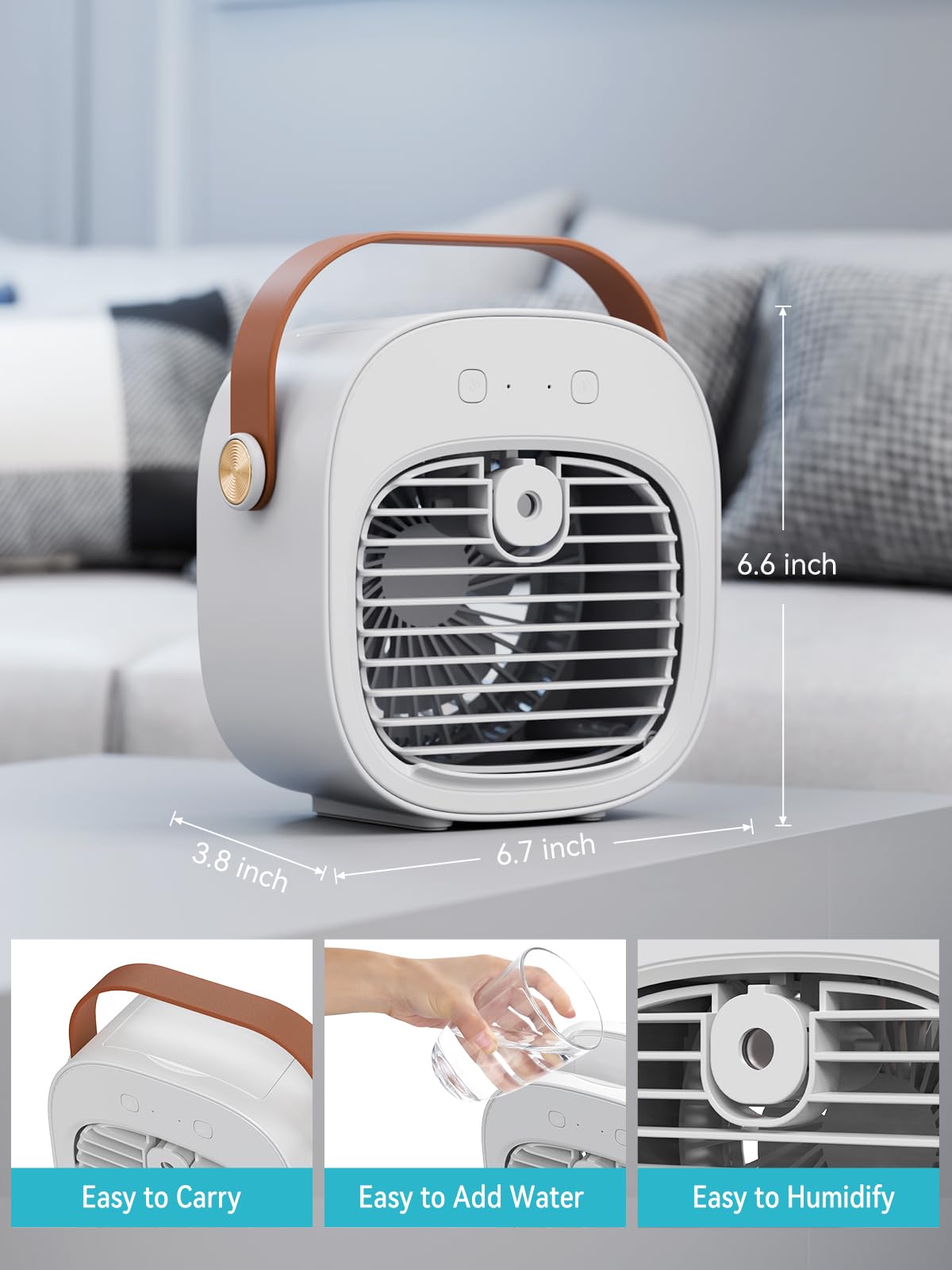 Honiitaa evaporative cooler functioning as a humidifier when needed.