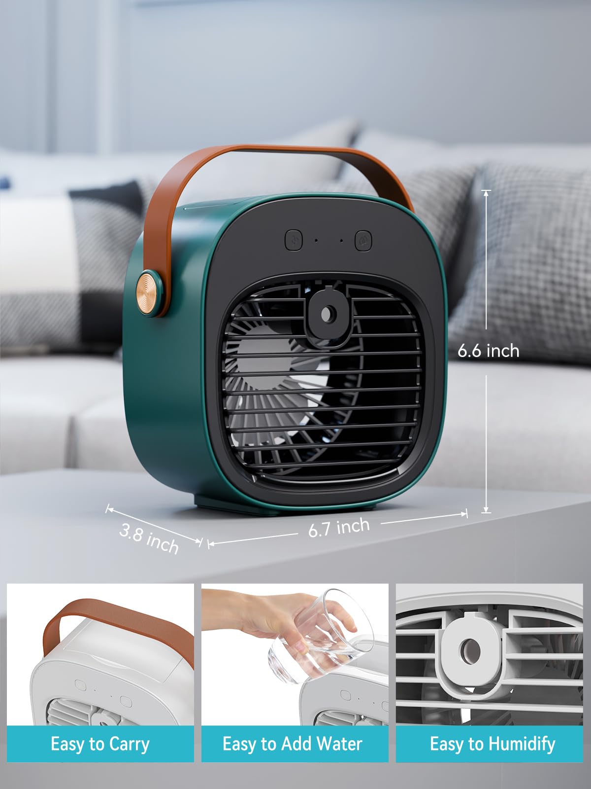 honiitaa portable air cooler humidifier function for versatile use