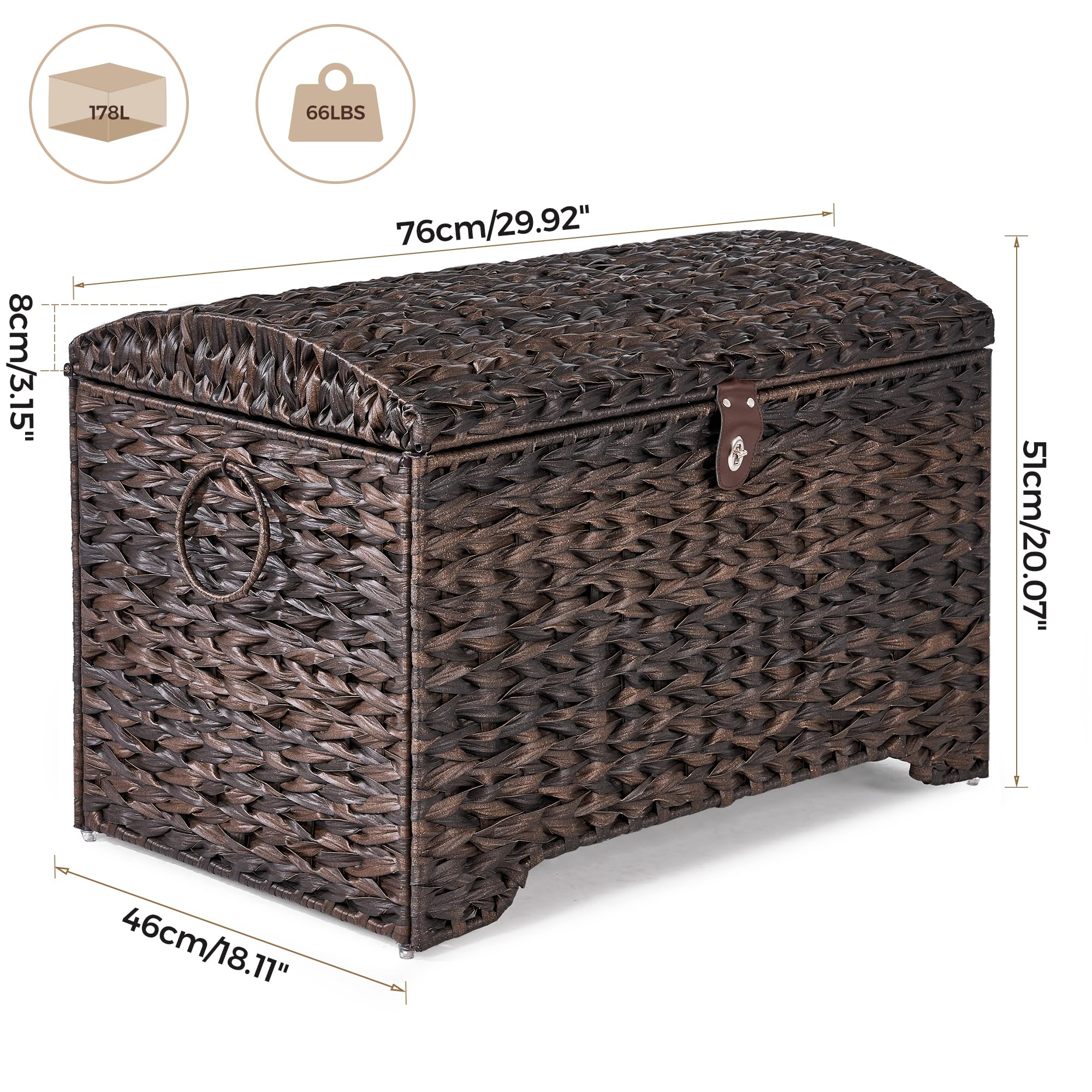 Honjourai easy to maintain storage bin, quick wipe-down.
