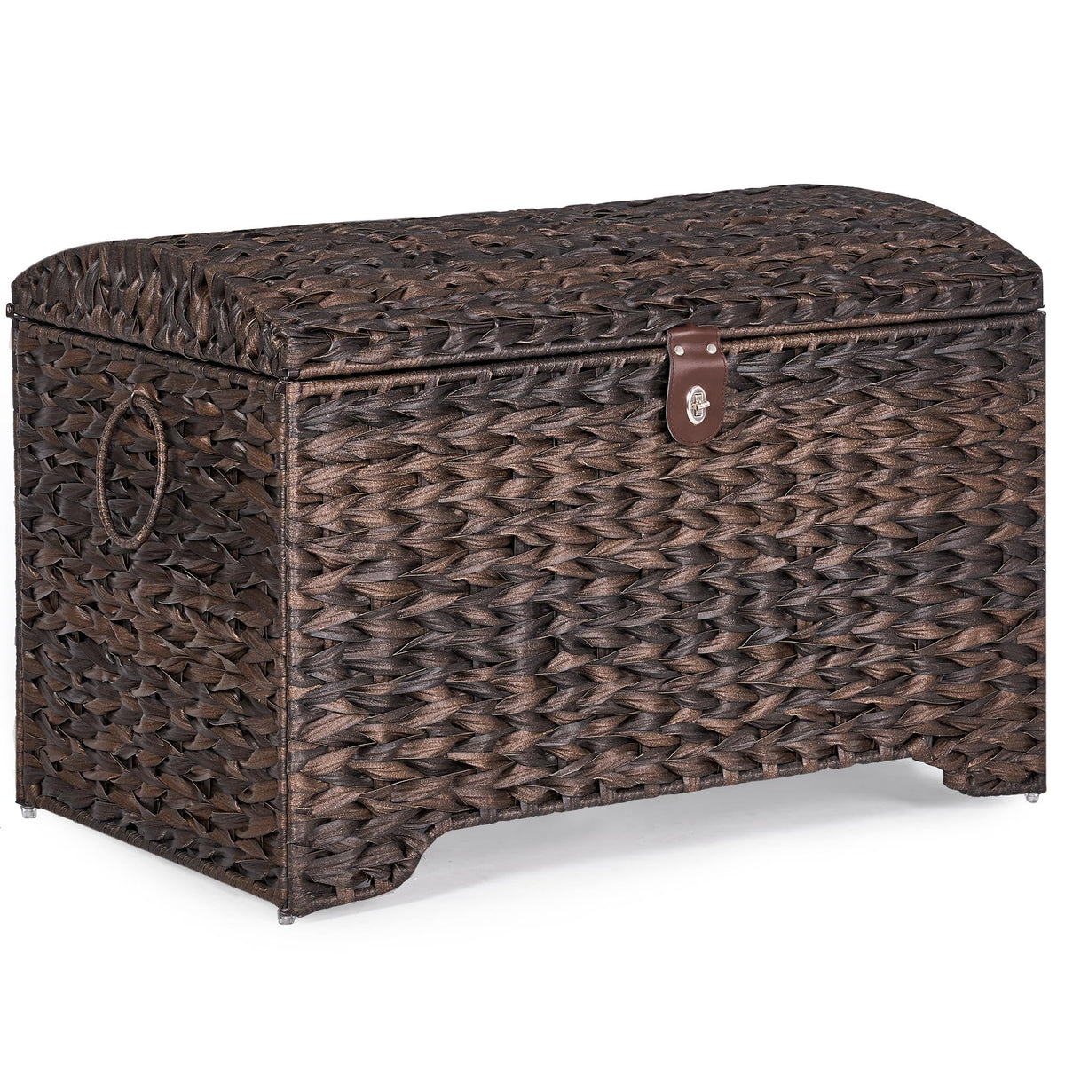 Honjourai handwoven storage basket with lid for secure, dust-free storage.