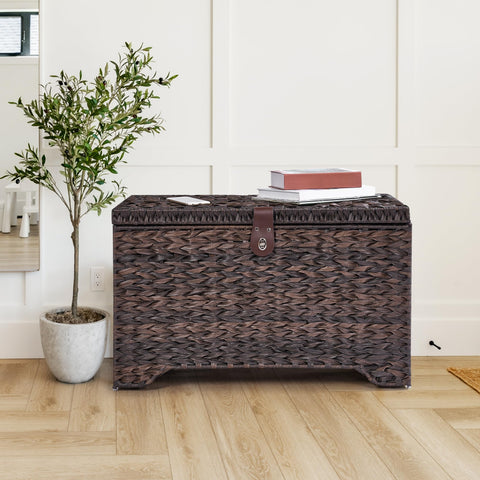 Honjourai storage basket in a bedroom setup for neat organization.