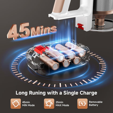 Honki vacuum with 8-in-1 attachments for versatile above-floor cleaning.