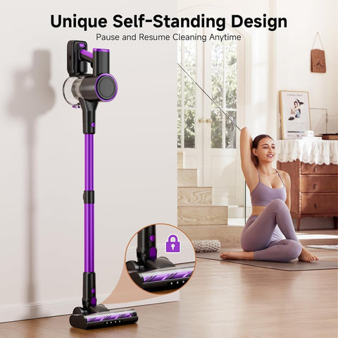 Honki vacuum head cleaning hard floors with strong suction.
