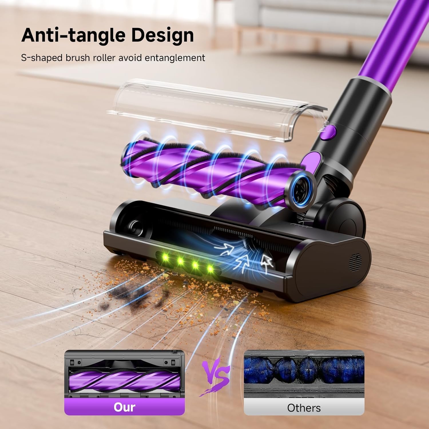 Honki pet hair cleaning on sofas and carpets with deep-cleaning power.