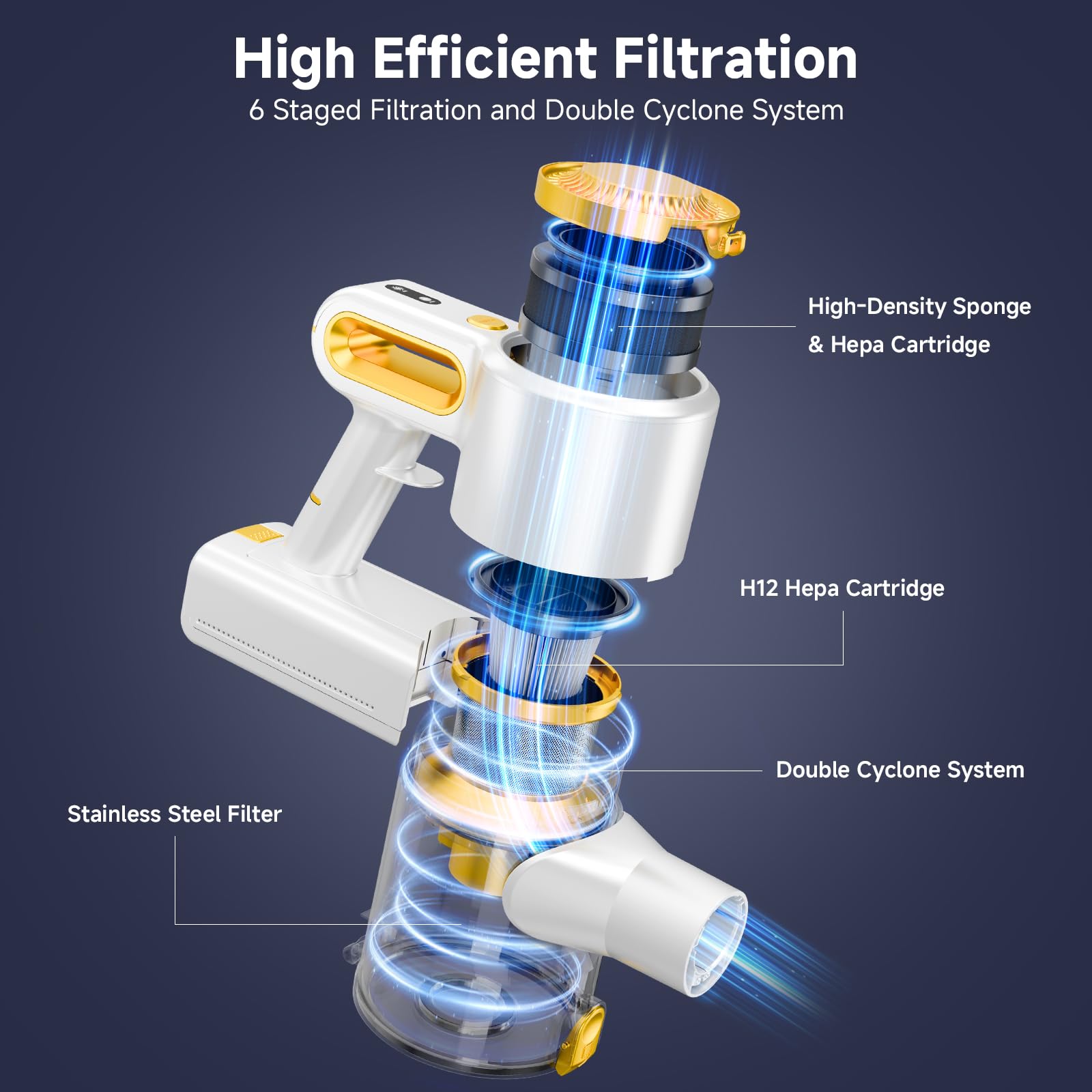 Honki vacuum demonstrates 90/180-degree steering for tight spots