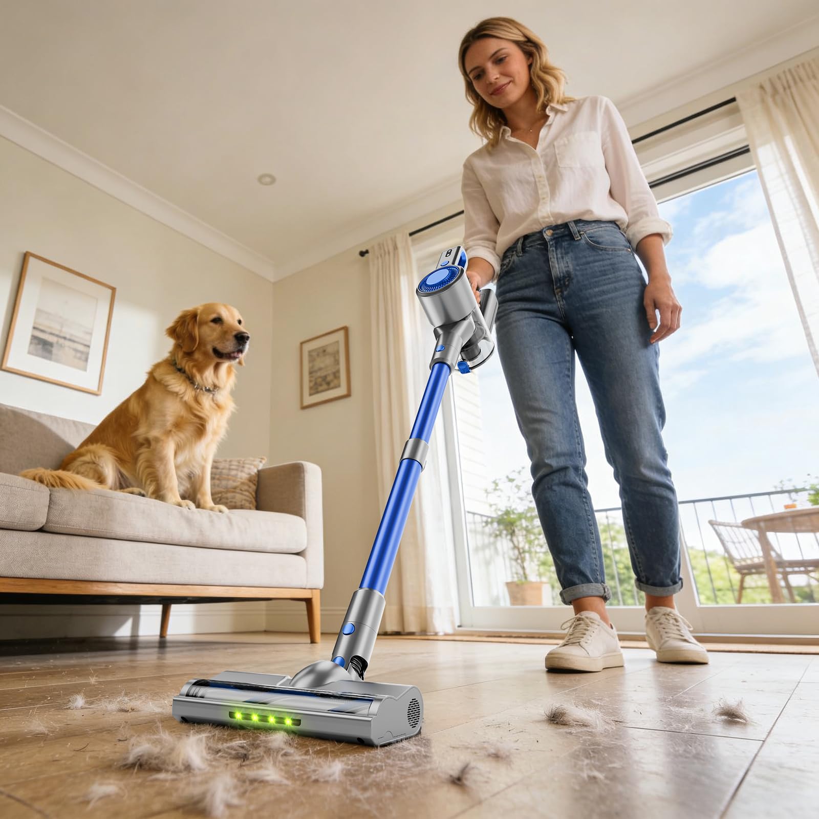 Honki lightweight design makes cleaning in small spaces effortless.