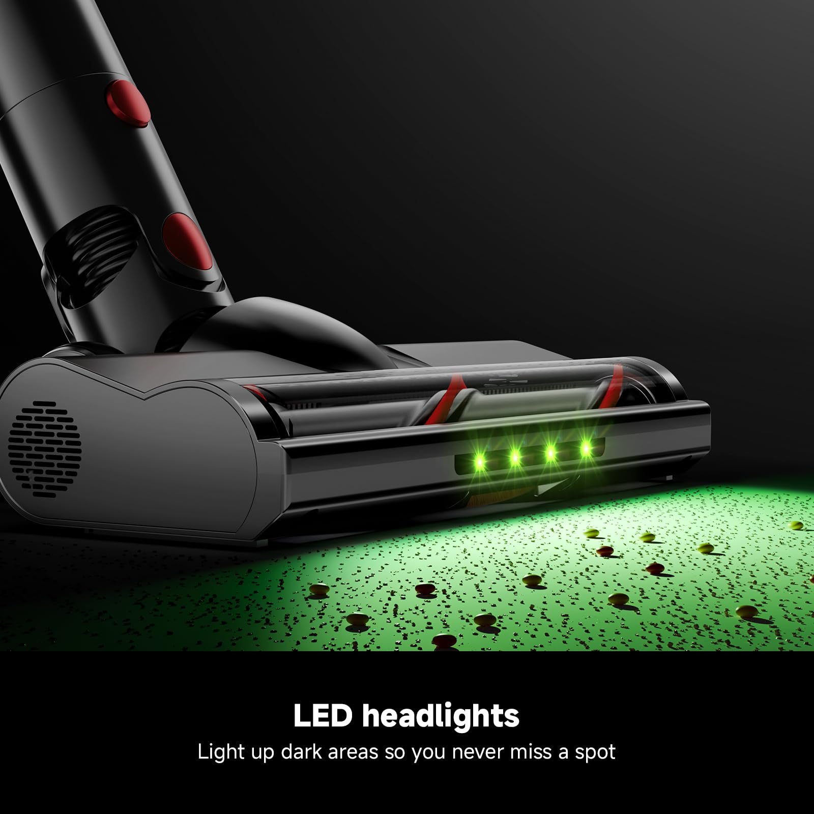Honki motorized brush head tackles pet hair on furniture with ease.