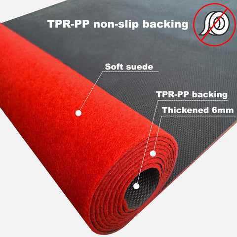 HONKKTHY red carpet runner laid along an aisle for an elegant ceremony.