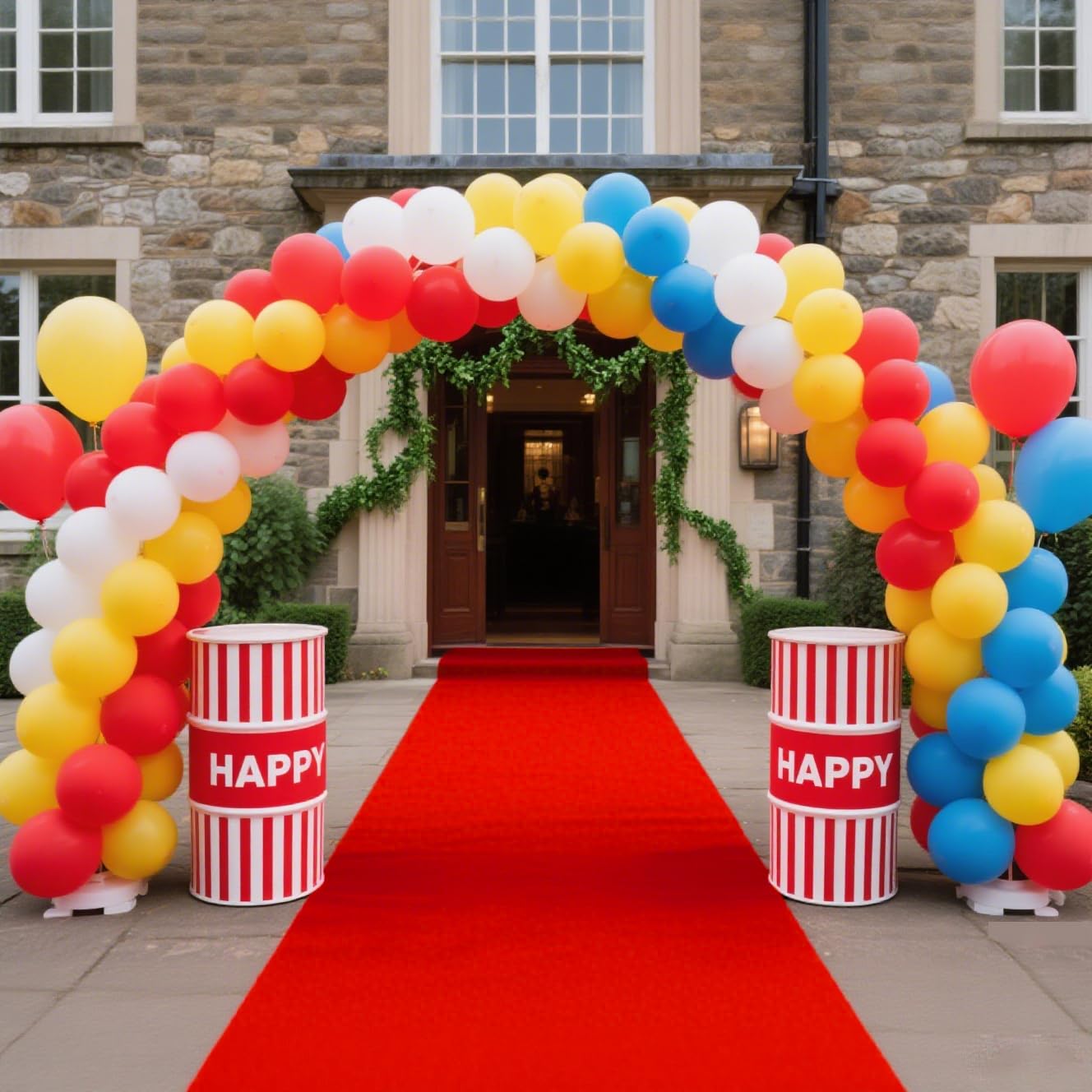 HONKKTHY easy-care red carpet runner for quick maintenance.