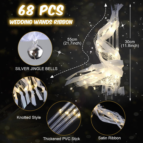 HONLYNE light-up wand showing bell detail for dramatic ceremony moments