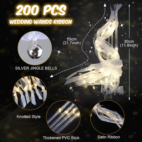 HONLYNE wedding wands in 3 modes for customizable ambiance