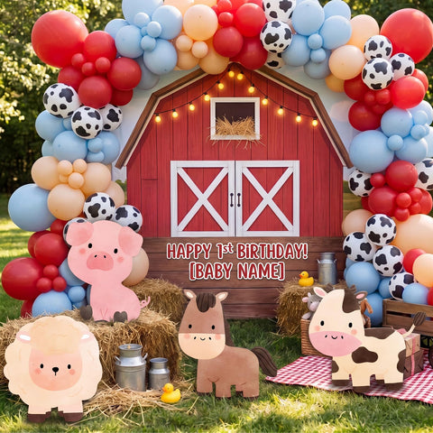 Honoson farm animals cutout chicken; bright focal point for classroom and yard parties