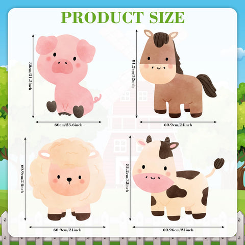 Honoson farm animals cutout pig; eye-catching party decor for playful celebrations