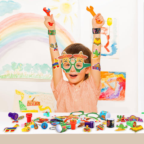 Honoson fiesta stampers add customizable fun at activity stations.