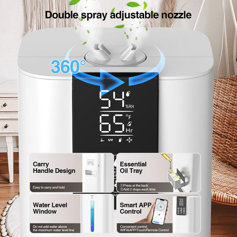 Honovos 360 nozzle directing mist precisely where needed.