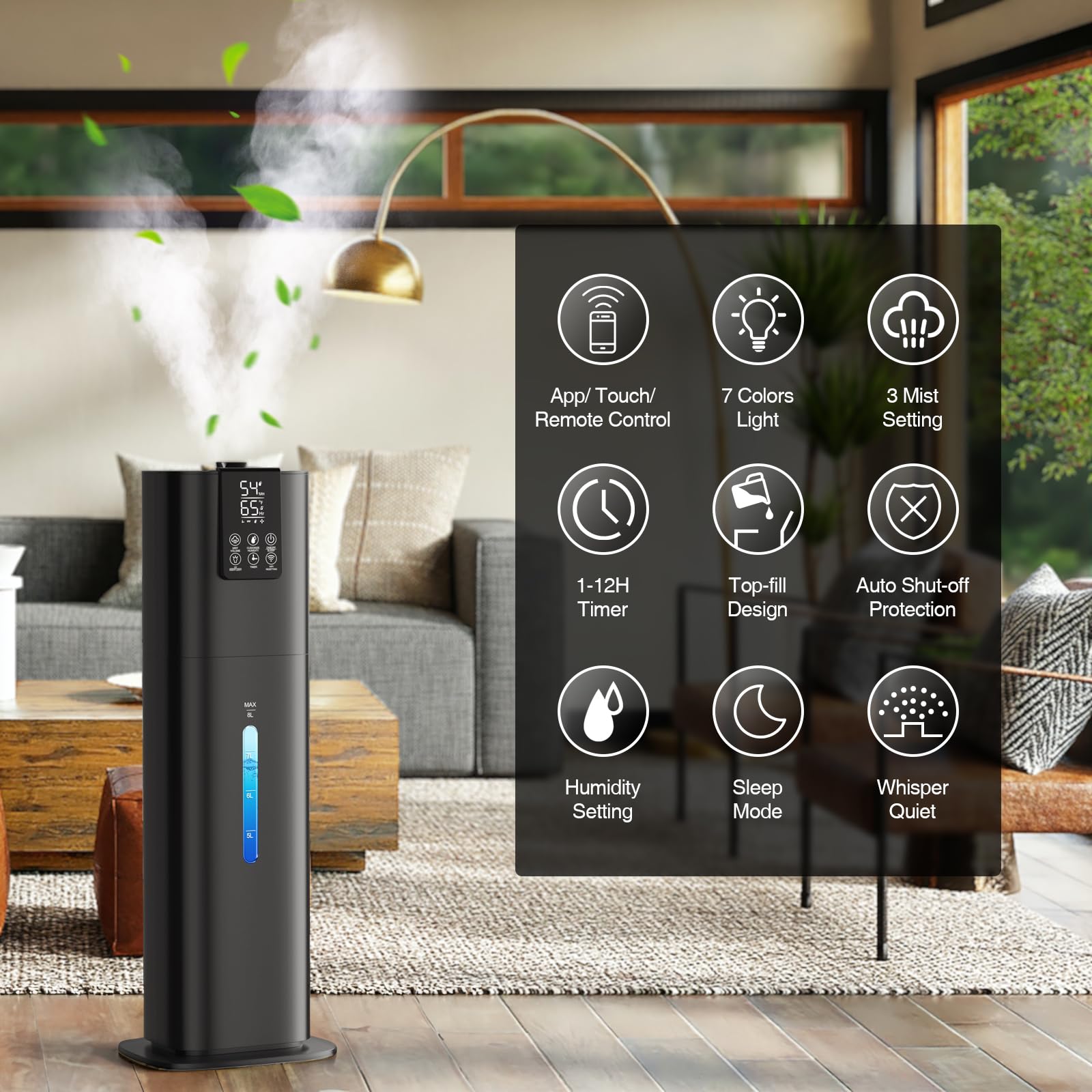 Honovos app control with remote works from anywhere in your home.