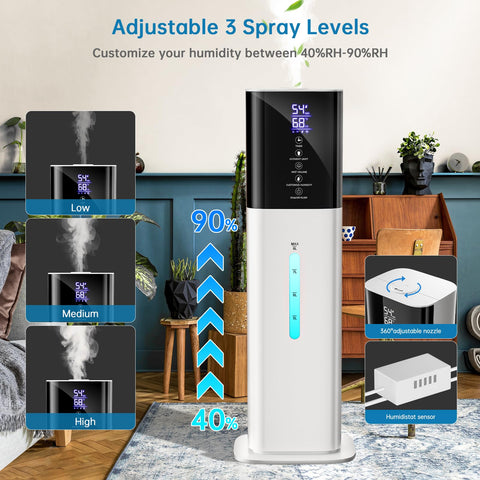 Honovos humidifier with 7-color LED lights for ambiance