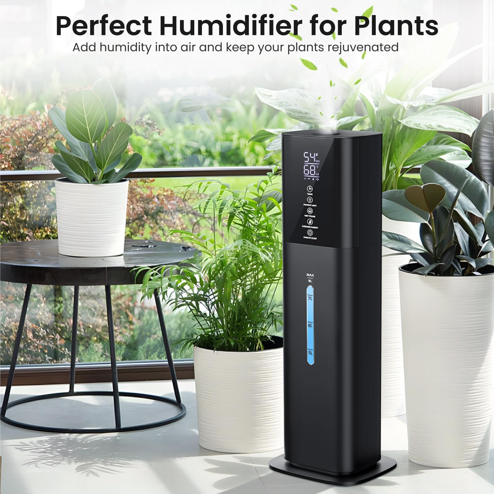 Honovos humidifier auto shutoff when water is low for safety.