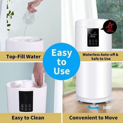 Honovos greenhouse use friendly humidifier with plant-safe operation