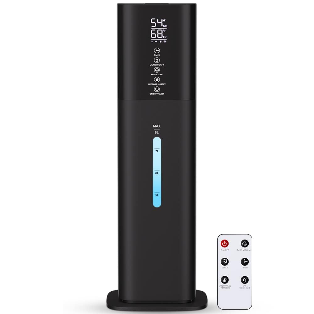 Honovos humidifier with large-capacity top-fill design for easy refills and leak prevention.