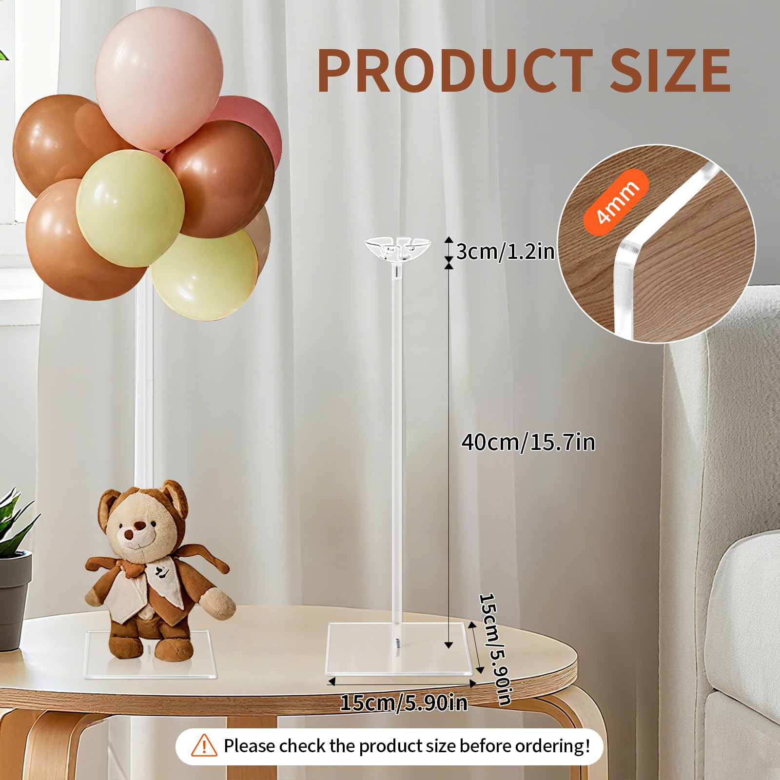 HONTUU six-pack stands keep balloons neat and reusable for events.