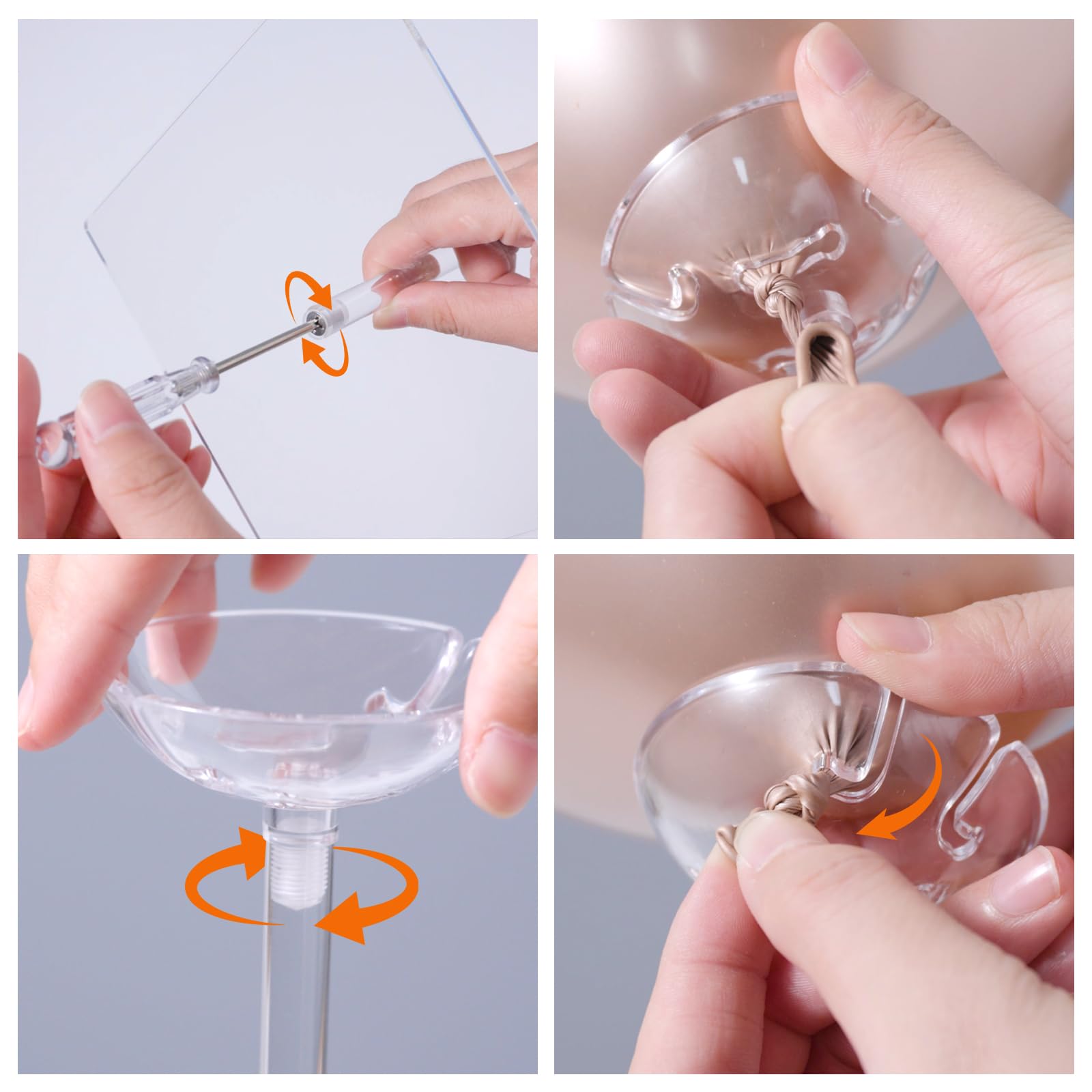 HONTUU clear design enhances balloon colors for displays.